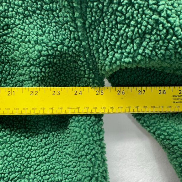 American Eagle Outfitters Oversized Fleece Button Jacket Size M Women’s Green - Picture 9 of 10